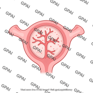 Mouse uterus cross section