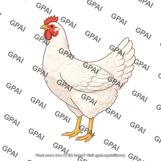 Chicken head up