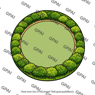 Circular forest patch