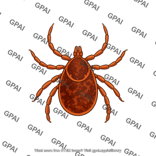 Lone star tick amblyomma americanum male