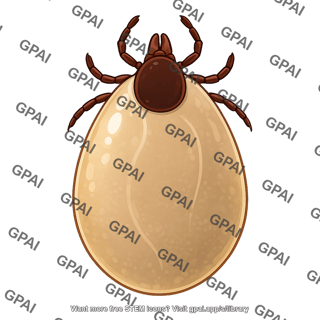 Tick deer tick engorged