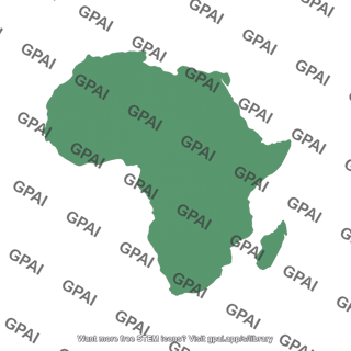 Africa map silhouette