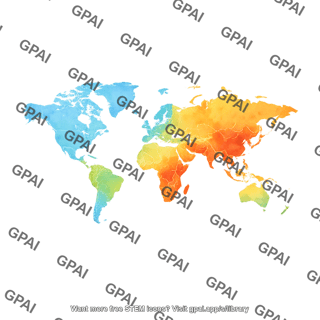 World map with countries