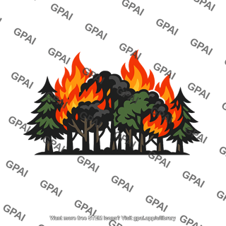 Forest burning