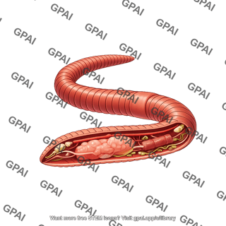 Earthworm with organs