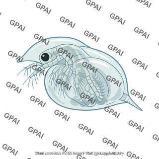 Water flea helmeted