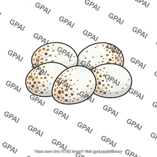 Snow bunting clutch five eggs