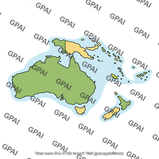 Australasian region map