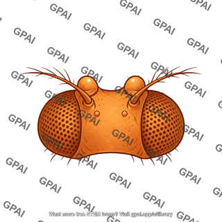 Drosophila head dorsal sepia eyes