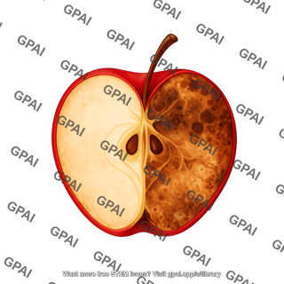 Apple half