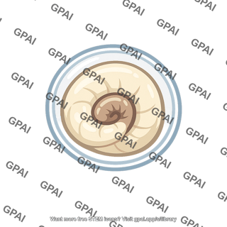 Encysted larva