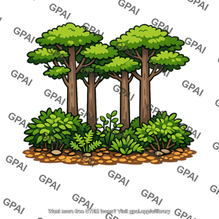 Temperate forest patch