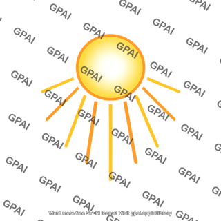 Stylized sun