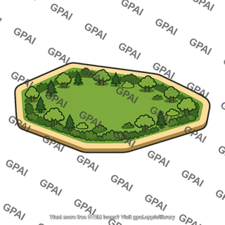 Hexagonal forest patch