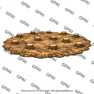 Clear cut land