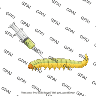 Egyptian cotton leafworm spodoptera littoralis larva injection
