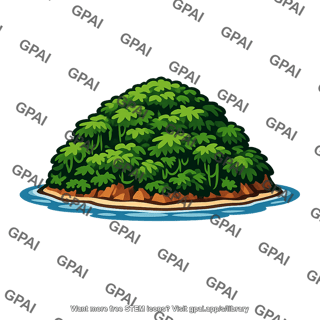 Rain forest island