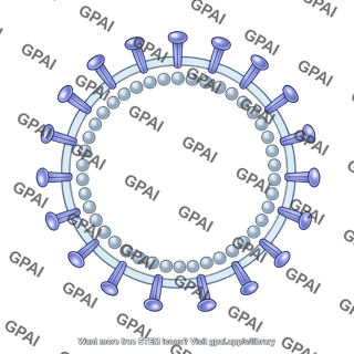 Viral envelope with m proteins