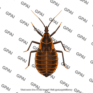 Kissing bug nymph triatoma gerstaeckeri 5th stage