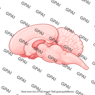 Mouse brain lateral view