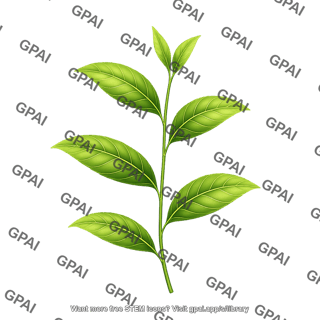 Tea plant leaf camellia sinensis