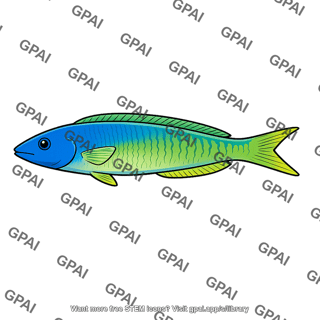 Blue headed wrasse