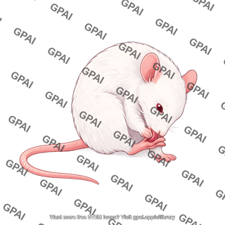 Mouse licking hind paw