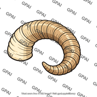 Dall mountain sheep horn