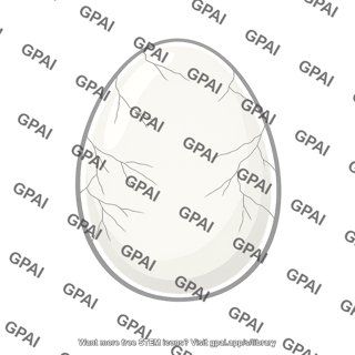 Bird egg thin shelled