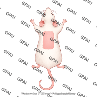 Mouse dorsal anatomical position shaved