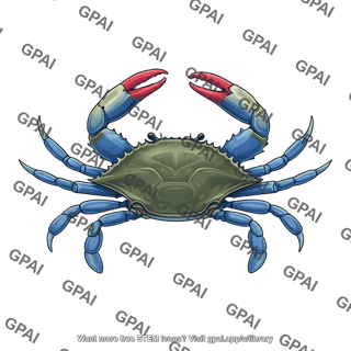Blue crab callinectes sapidus male
