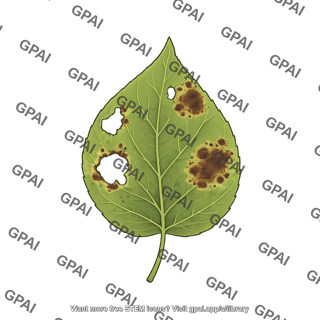 Leaf insect damage