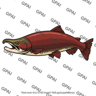 Salmon spawning