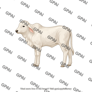 Cow bos indicus calf