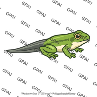 Frog metamorphosing