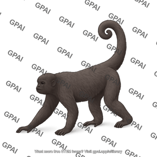 Woolly monkey lagothrix