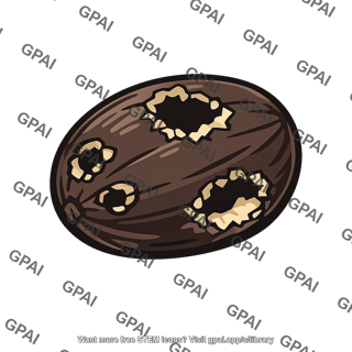 Palm seed predated