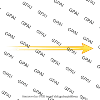 Yellow motion arrow