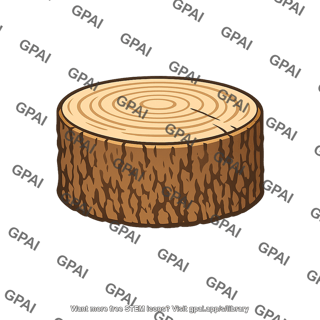 Tree stump cut