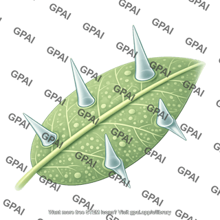Leaf silica spines zoom