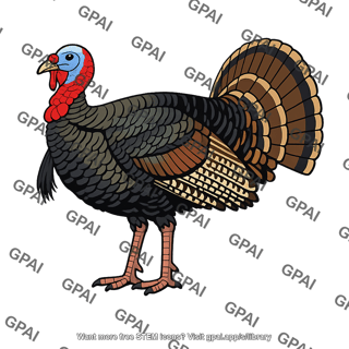 Wild turkey male
