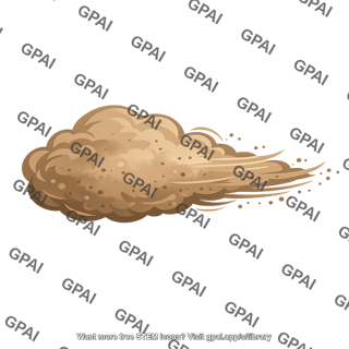 Dust bowl blowing soil