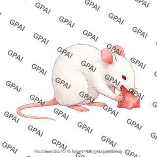 Mouse biting calf