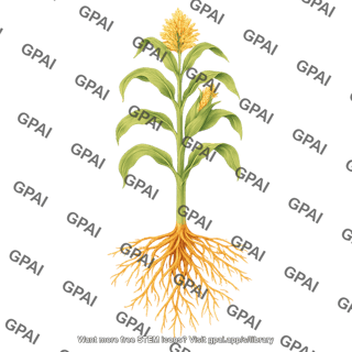 Corn v3 with roots