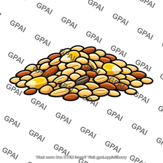 Grain and seed pile