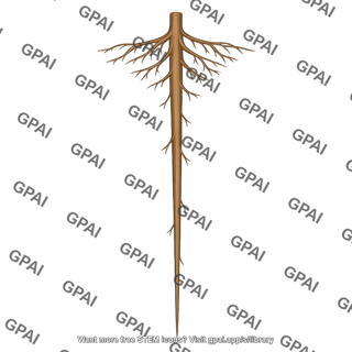 Plant root deep