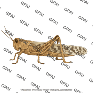 Desert locust schistocerca gregaria female