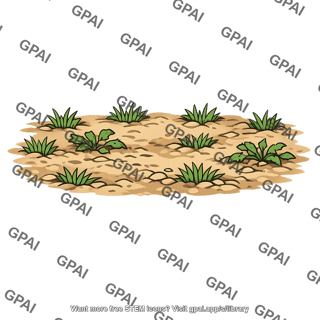 Ground level vegetation overgrazed