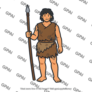 Prehistoric human hunter