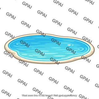 Shallow lake surface